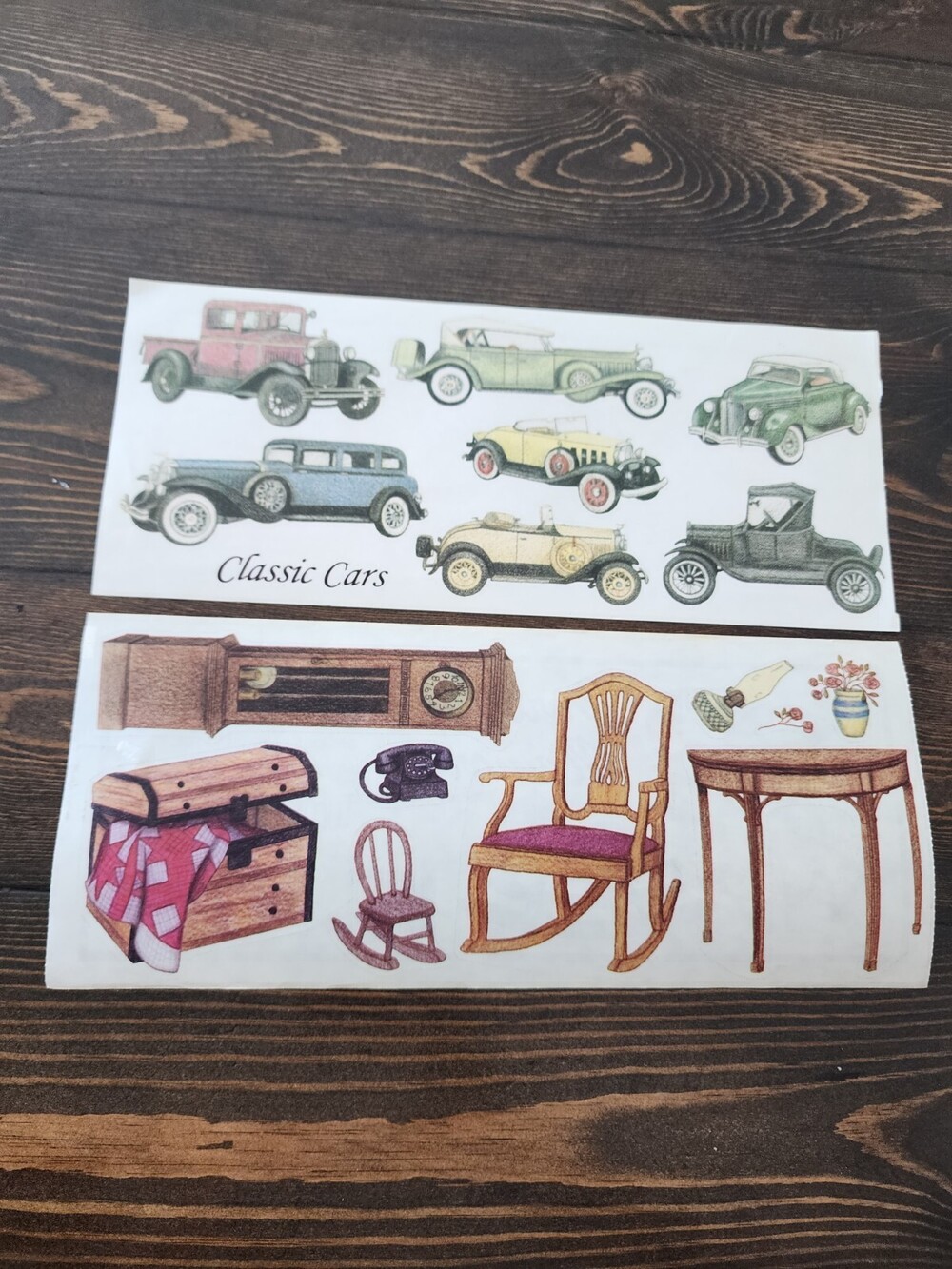 Jumbo Sticker Sheets - Classic Cars Tumblebeast Scrapbooking Vintage Retired #21